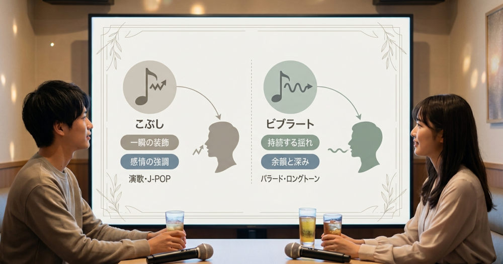 こぶしとビブラート、それぞれが歌にもたらす効果の違い