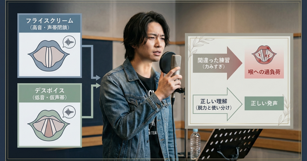初心者がデスボイスとフライスクリームで喉を壊す本当の原因
