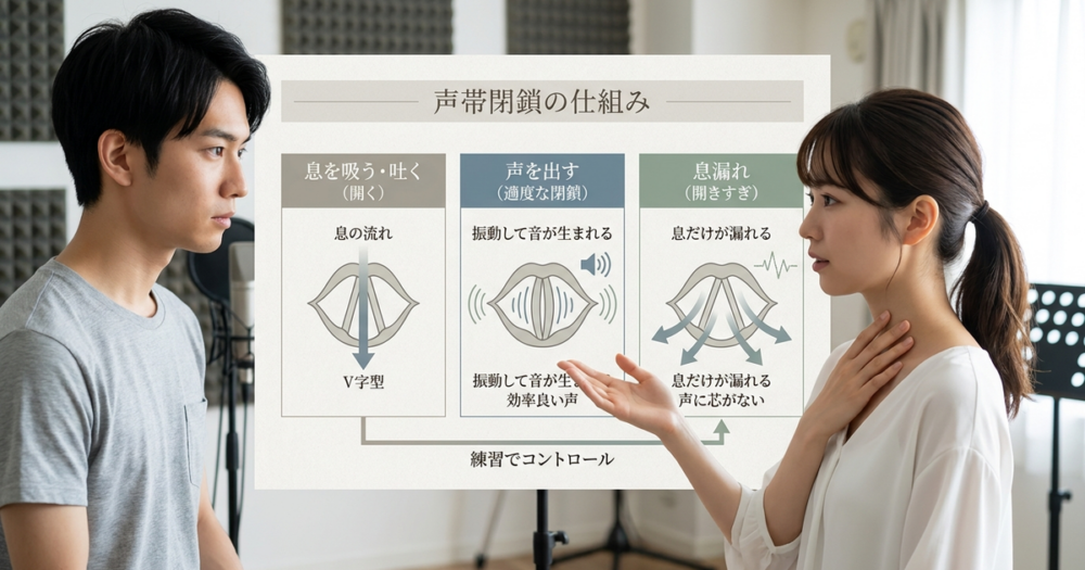 声帯閉鎖とは何か──息と声の関係を知っておく