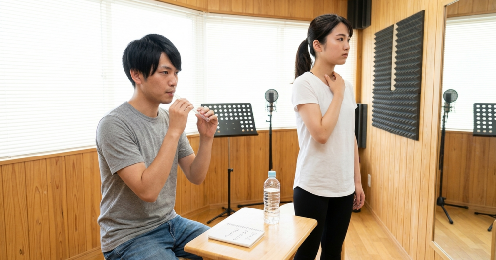 声帯閉鎖とは？できない原因と息漏れを減らす練習法の解説イメージ