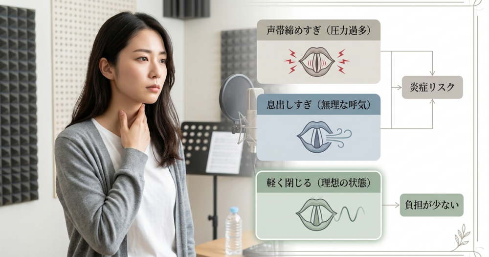 エッジボイスで喉を痛める最大の原因は「力の入れ方」にある