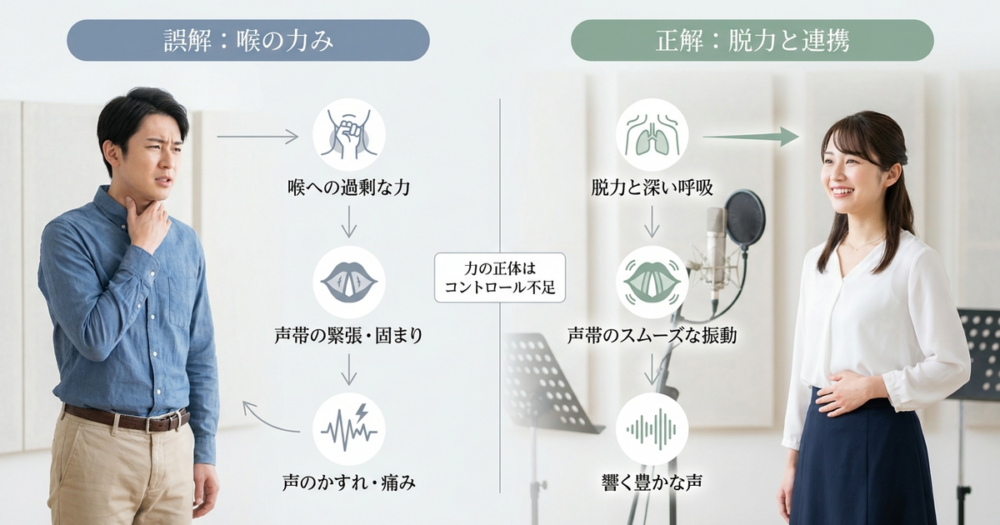 声を大きくする方法として多くの人が誤解している「力み」の正体