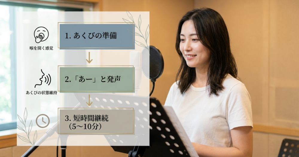 喉を痛めないコツを試す具体的なトレーニング手順