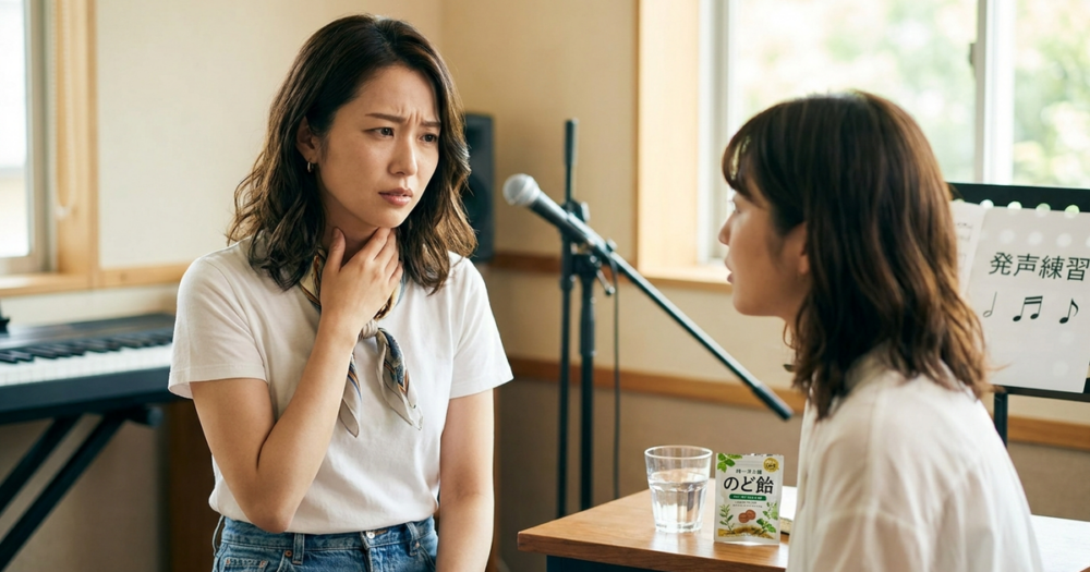 高い声が出なくなった原因と治し方の解説イメージ