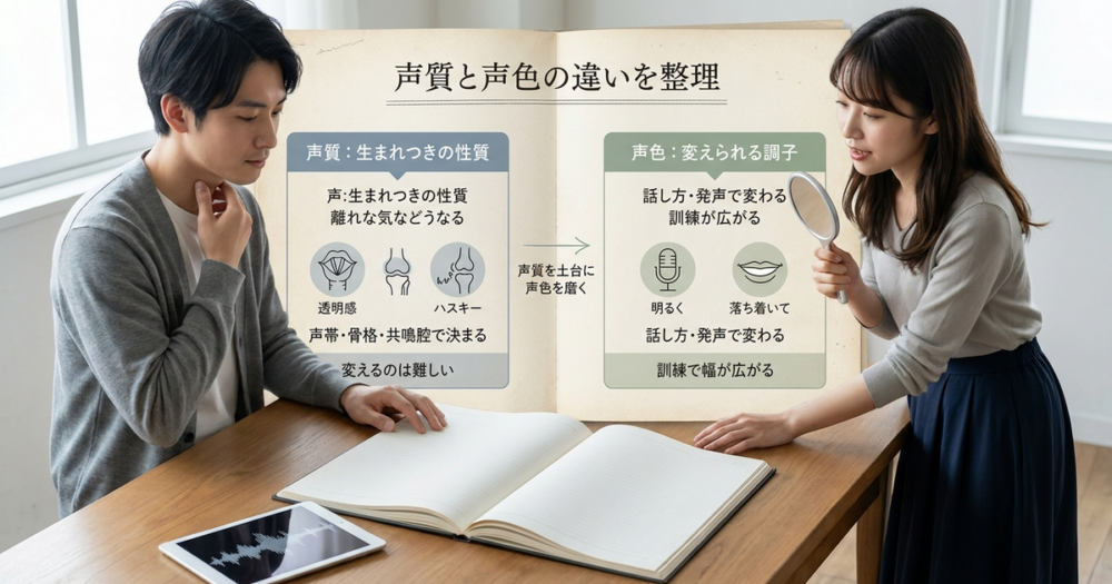 声質とは？声色との違いを最初に整理しておく