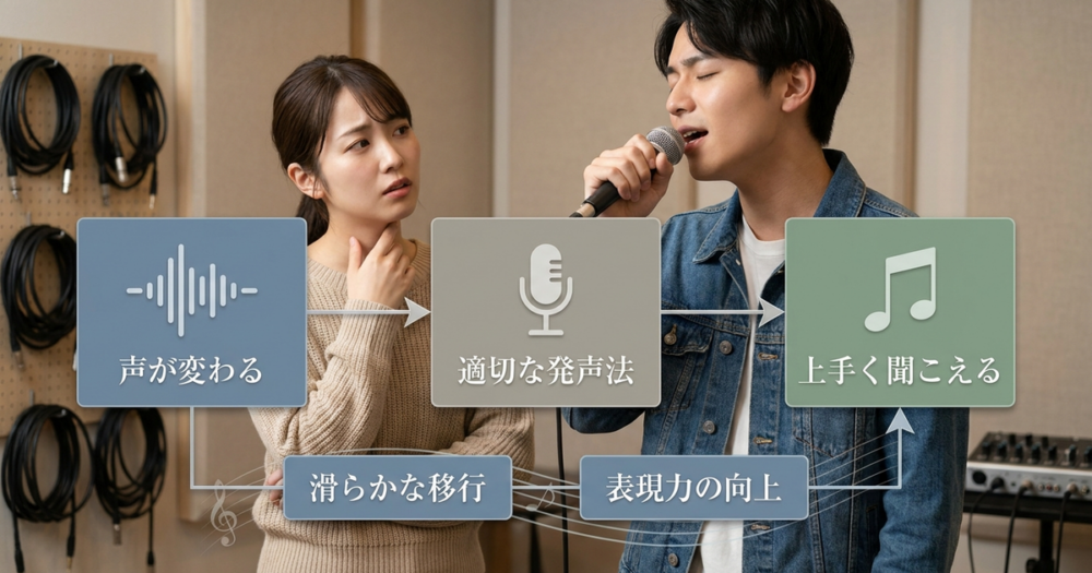 歌うと声が変わる人が上手く聞こえる理由を知っておく