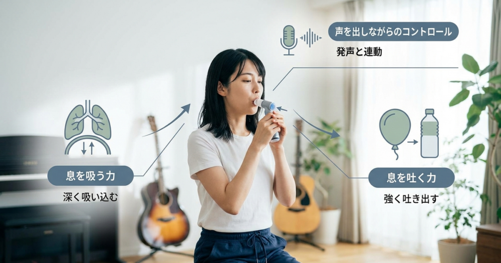 肺活量を増やす方法は歌に直結する3つの軸で考える