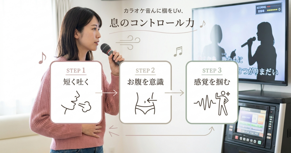 カラオケで声が安定する練習法を試す