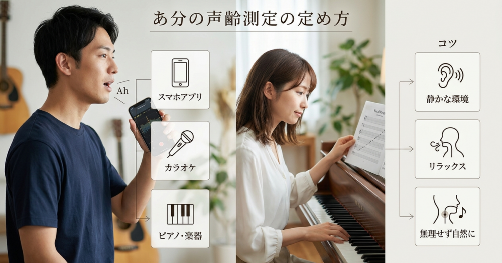 自分の声域を調べる3つの方法と正確に測るコツ