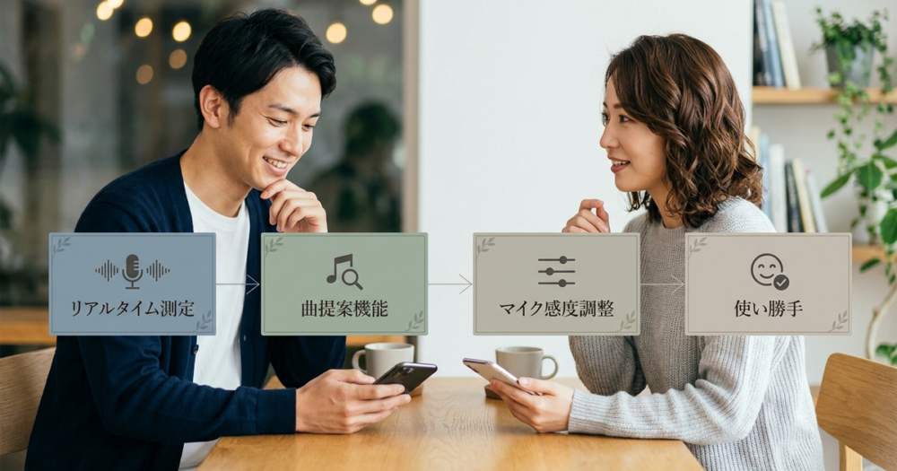 曲の音域を調べるアプリを選ぶ基準、使いやすさを左右する4つのポイント