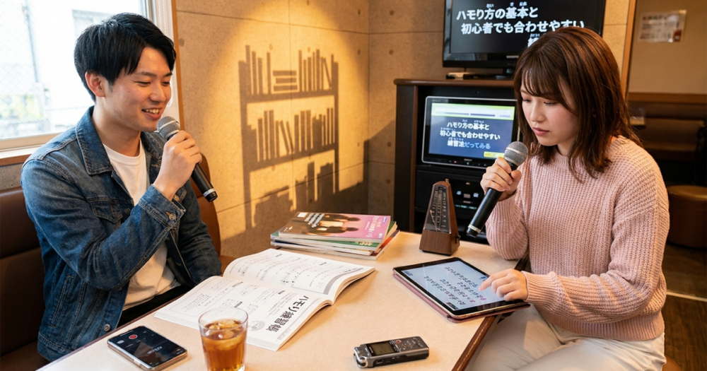 ハモり方の基本と初心者でも合わせやすい練習法の解説イメージ