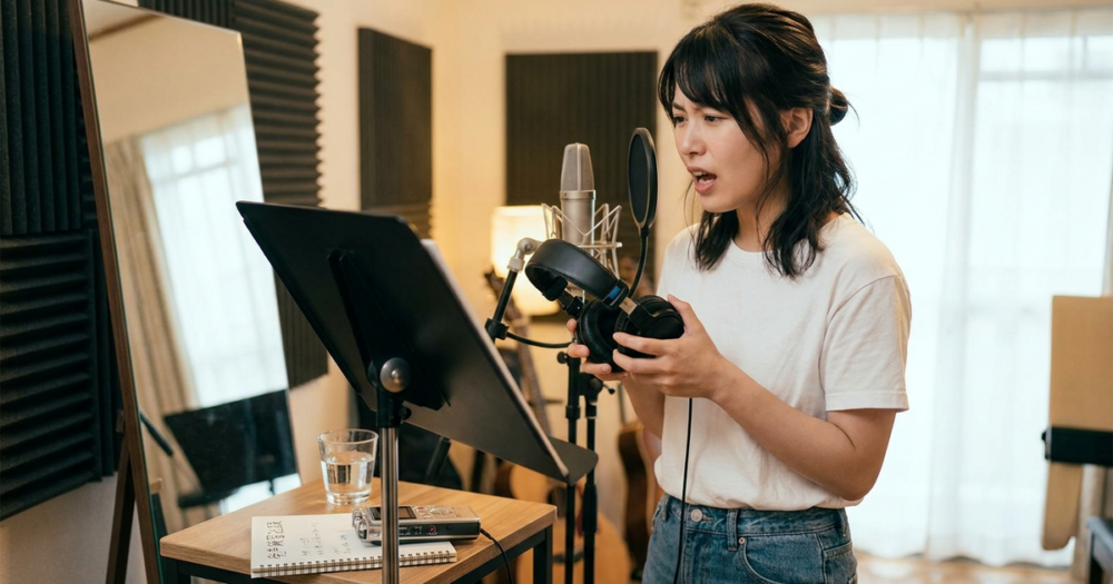 地声で歌えない女性の原因と出し方のコツの解説イメージ