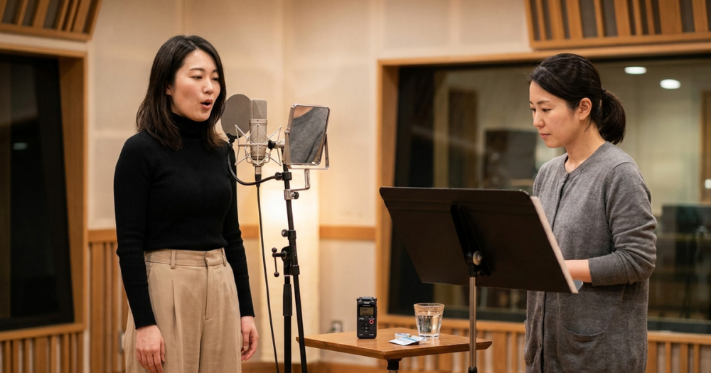 低い声の出し方と女性が低音を安定させるコツの解説イメージ