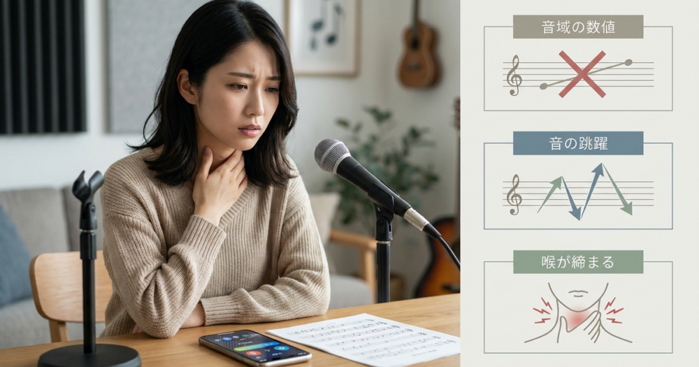 地声で無理なく歌える曲、最初の1曲を選び間違えていませんか