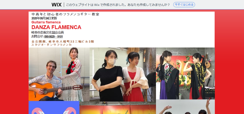 初心者＆中高年のフラメンコギターとボーカル教室ダンサフラメンカの公式サイト