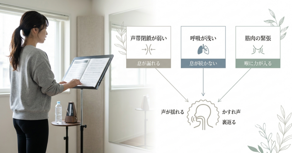 地声が安定しない3つの原因を今すぐ特定する