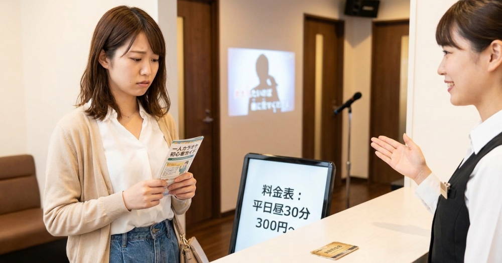 一人カラオケは恥ずかしい？受付・周囲の目が気になる初心者向け対策の解説イメージ