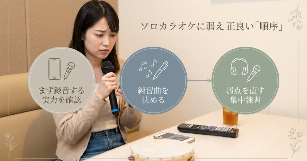 ヒトカラで下手から抜け出すために最初にやるべき「順番」がある