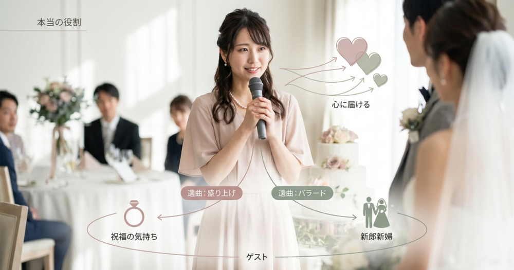 1人で歌う結婚式余興に求められている本当の役割