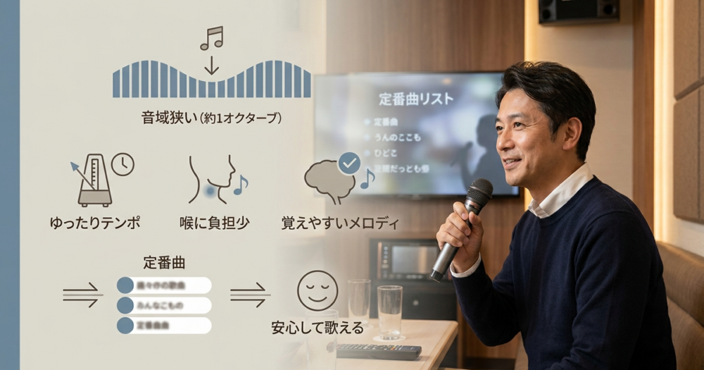 難易度【初級】40代男性が安心して歌える定番曲10選