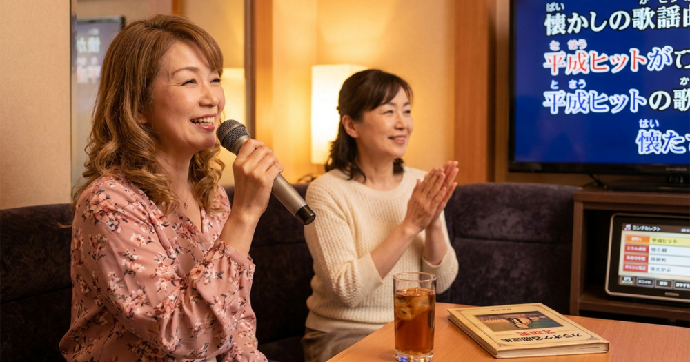 50代女性がカラオケで歌いやすい曲30選！昭和・平成の定番と最近の曲の解説イメージ