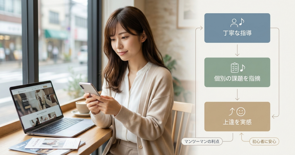 シアーミュージック青森校の良い評判で共通していた「講師の丁寧さ」という要素