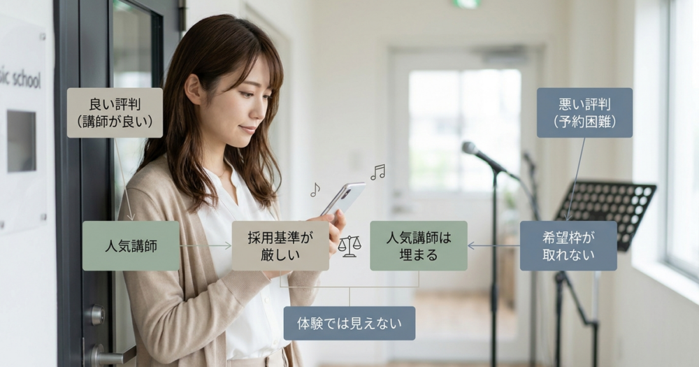シアーミュージック川越の評判を分析してわかった生徒の本音