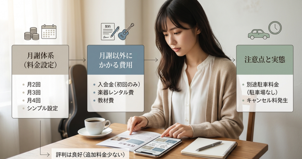 評判を左右している料金体系と、月謝以外にかかる費用の実態