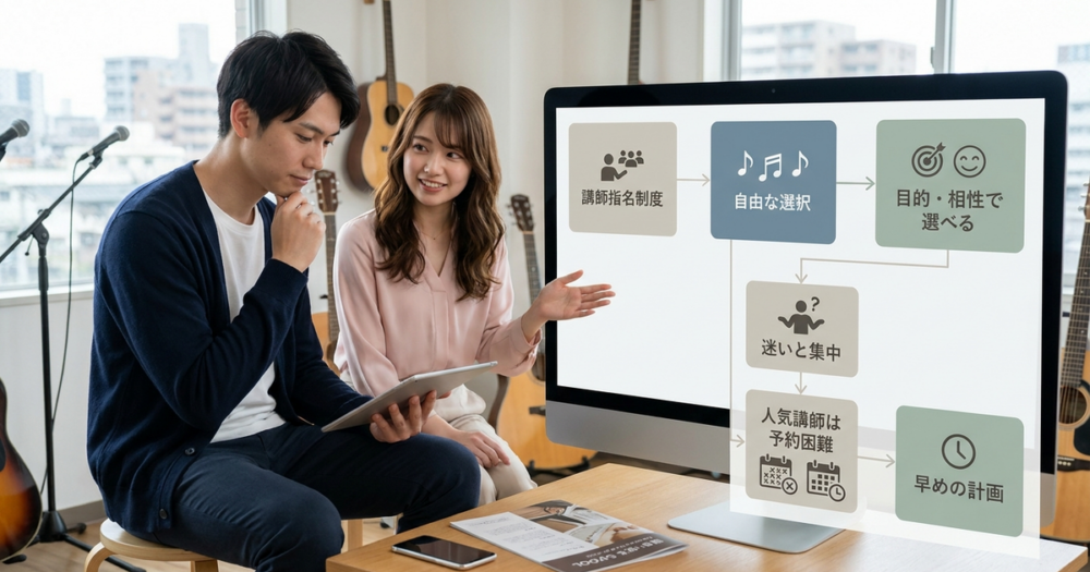 教室選びで見落としがちな「講師指名制度」の実態