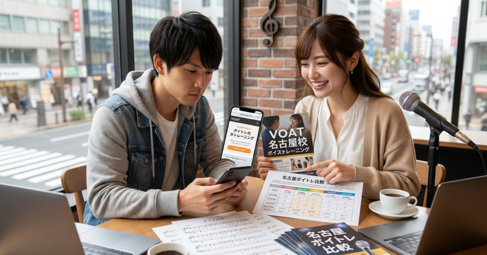 VOAT名古屋校の評判・料金・アクセス｜名古屋のボイトレ教室とも比較の解説イメージ