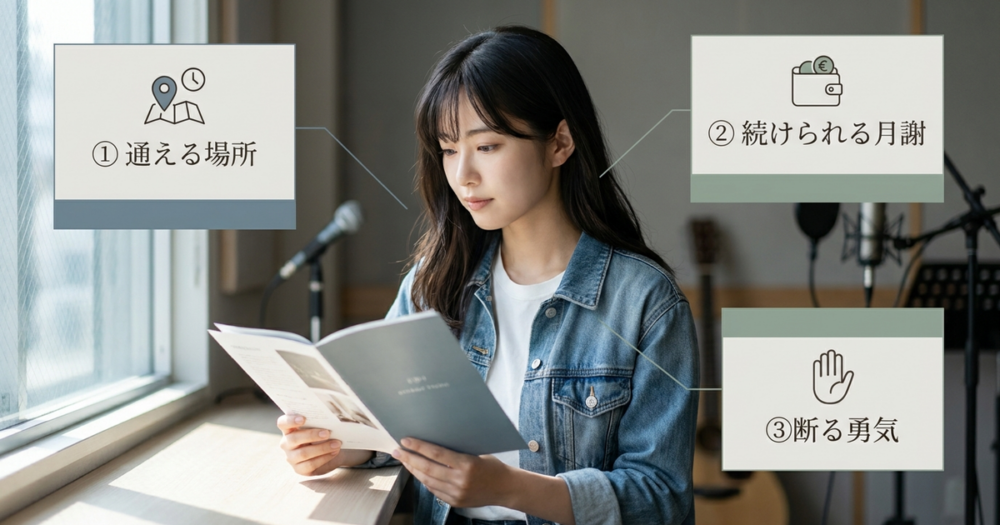 VOAT東京本校の評判を見る前に、自分が通い続けられるかを確認しておく
