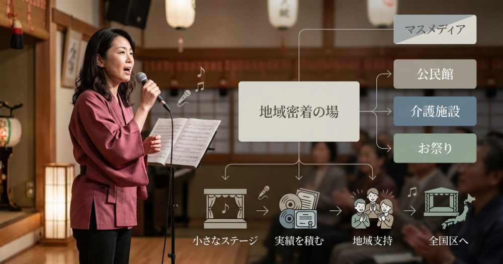 演歌歌手として活動できる場はどこにあり、どう開拓していくか