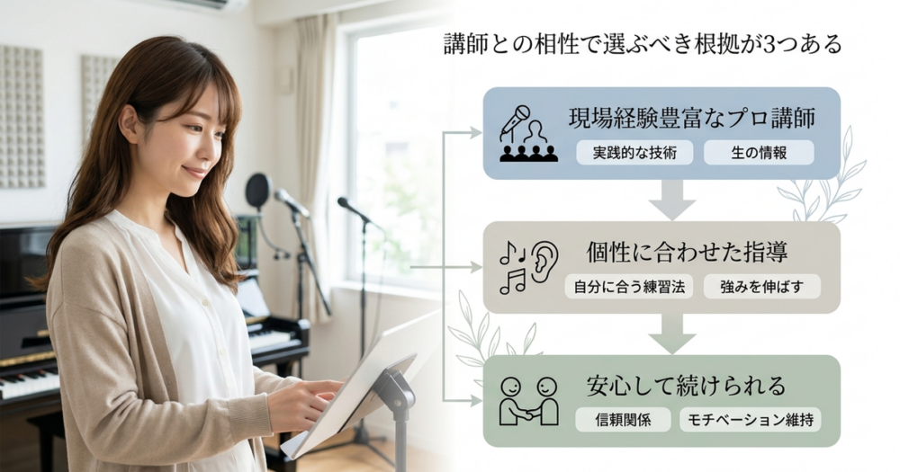 講師との相性で選ぶべき根拠が3つある
