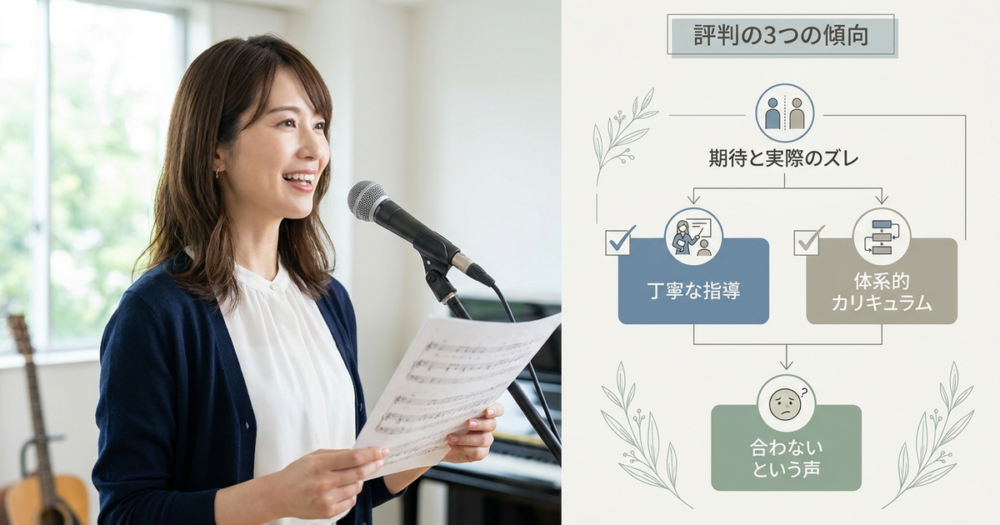 ヤマハの大人向けボイトレの評判で多く語られる3つの傾向