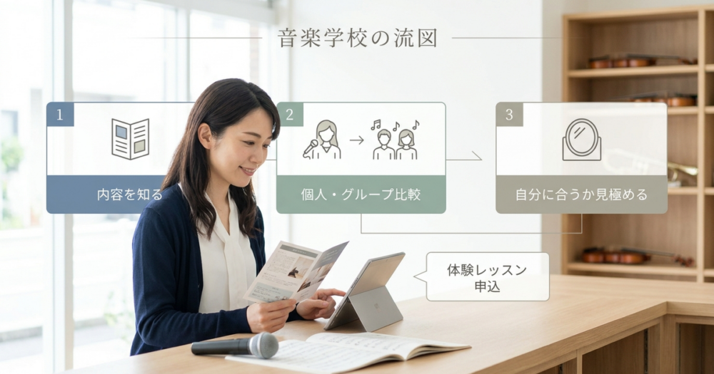 ヤマハのボイトレのレッスン内容が自分に合うかを事前に見極める