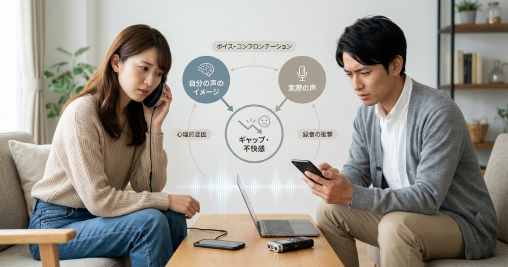 自分の声が気持ち悪いと感じる心理的要因を知っておく