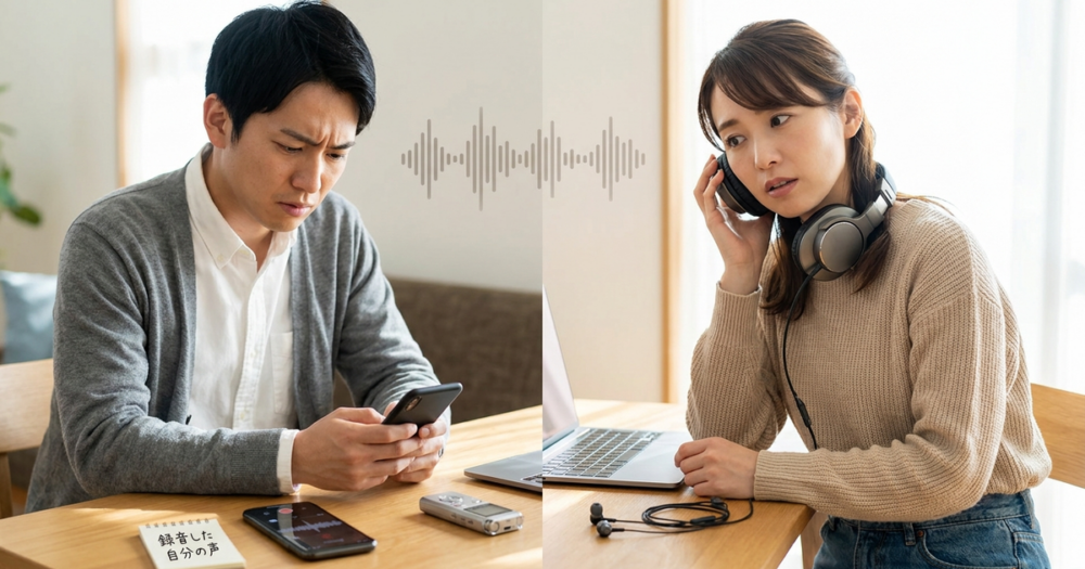 自分の声 気持ち悪いの解説イメージ