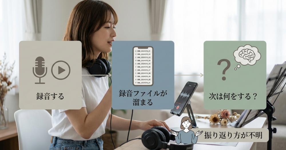 歌の録音アプリを使っても上達を実感できない理由とは