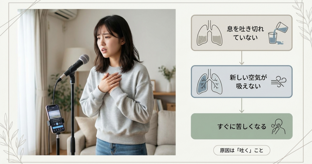 息継ぎが下手になる最大の原因は「吐き切れていない」こと