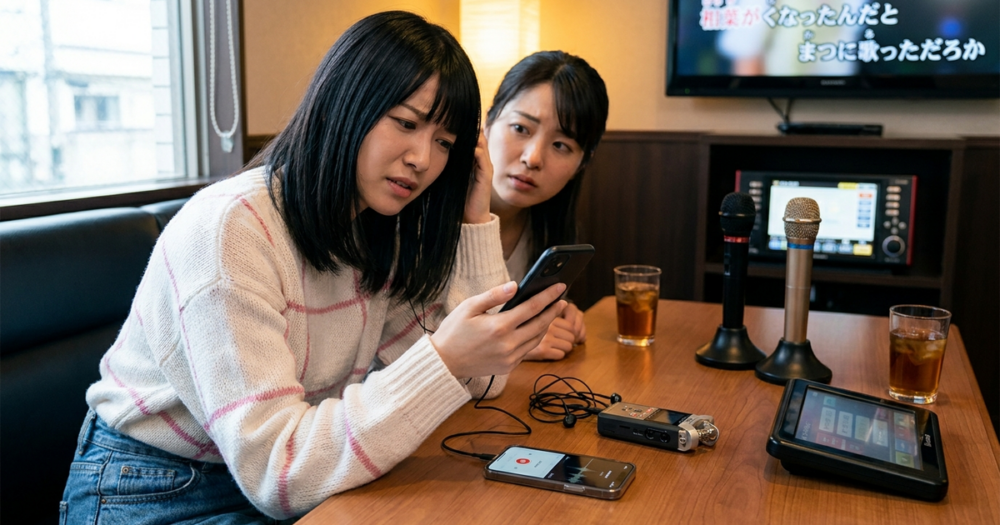 カラオケ 録音 下手 に 聞こえるの解説イメージ